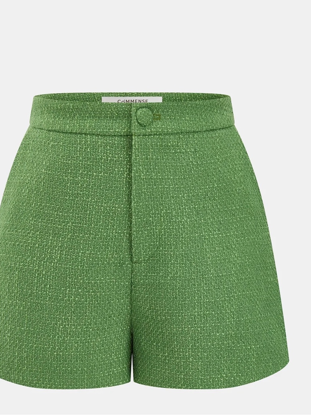 Commense Tweed Sleeveless Vest & Shorts Set - Green - Medium - Picture 6 of 11